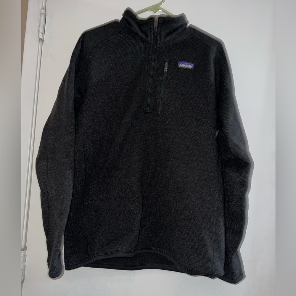 Men's Patagonia Better Sweater 1/4-Zip Fleece - size Medium - Black